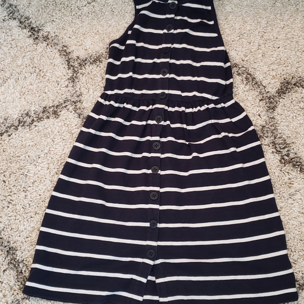 J crew button front a-line dress